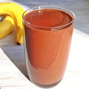 Шоколадный смузи с бананом и кокосовым молоком | Cholate smoothie with banana and coconut milk