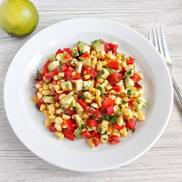 Raw-салат кукурузный с лаймом | Raw corn salad with lime