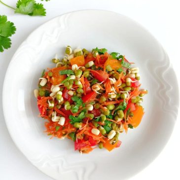 Raw-салат с машем | Raw moong dal salad