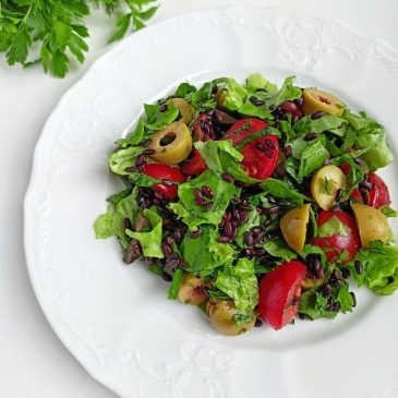 Raw-салат из Черного риса | Black Rice Raw-salad