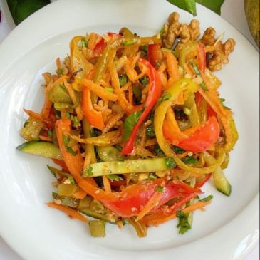 Салат с запечённым перцем | Salad with baked bell pepper