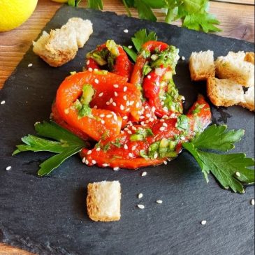Балканская закуска из красных перцев