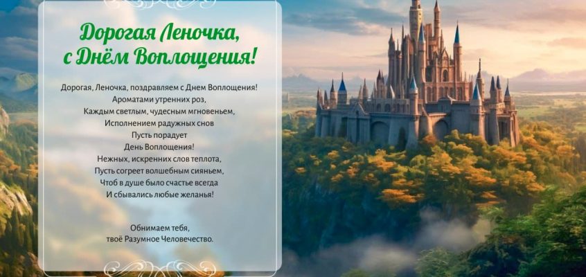 Разумное Человечество поздравляет Елену, целительницу, основательницу сообщества Разумное Человечество, с Днём Рождения!