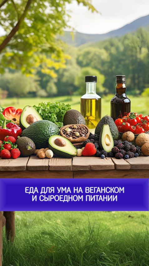 Еда для ума на веганском и сыроедном питании