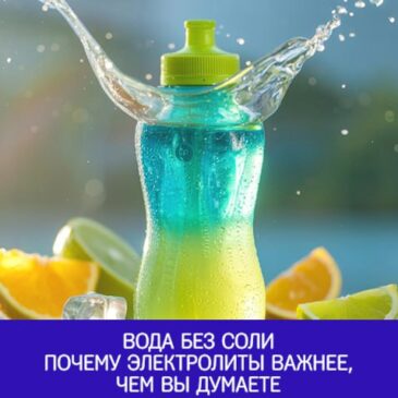 Вода без соли: почему электролиты важнее, чем вы думаете