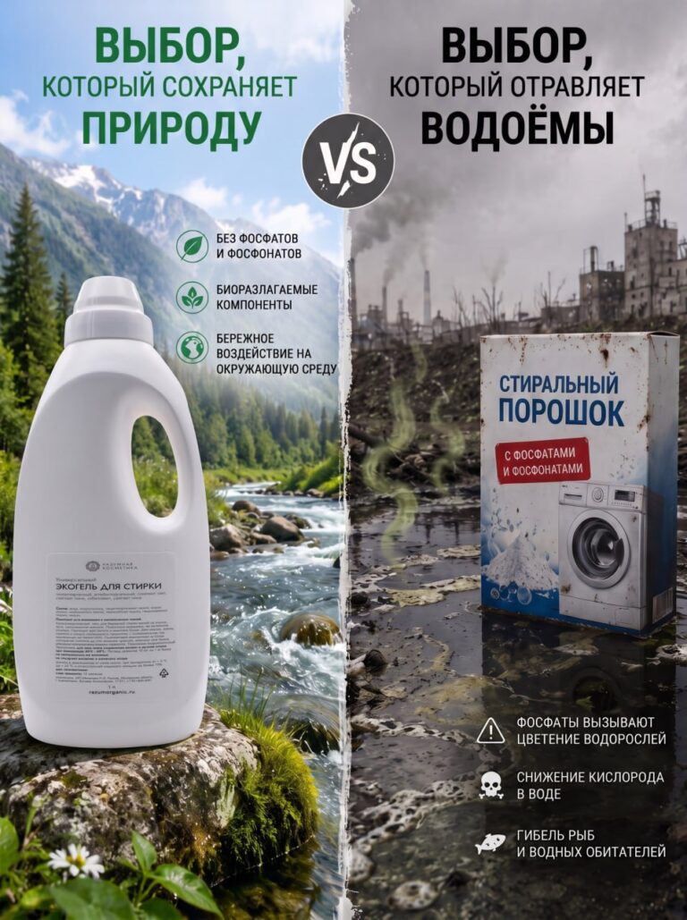 Постирать бельё и отравить водоём?